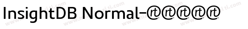 InsightDB Normal字体转换